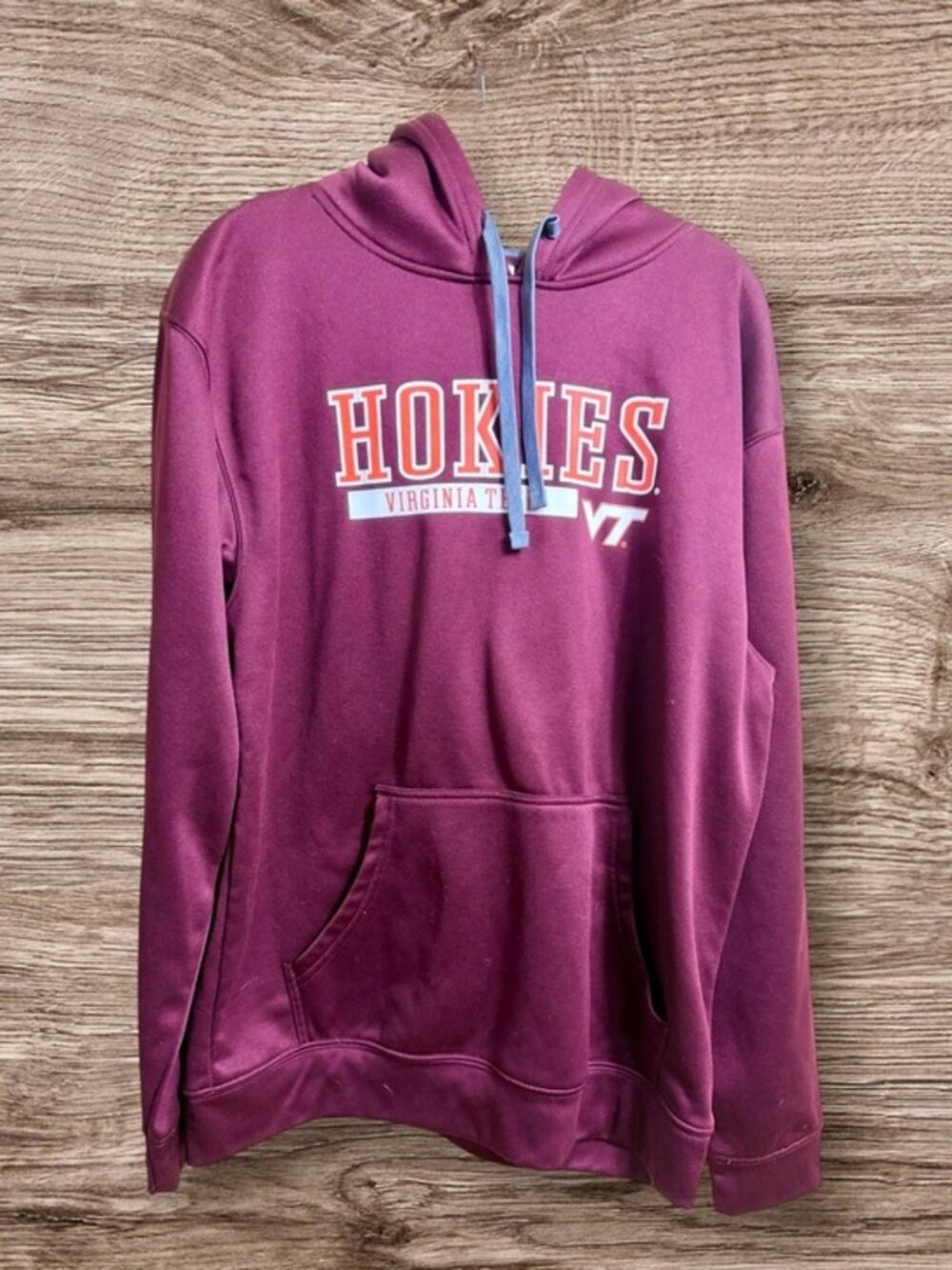 ProEdge Virginia Tech Hokies maroon hoodie pullover sweatshirt. Medium